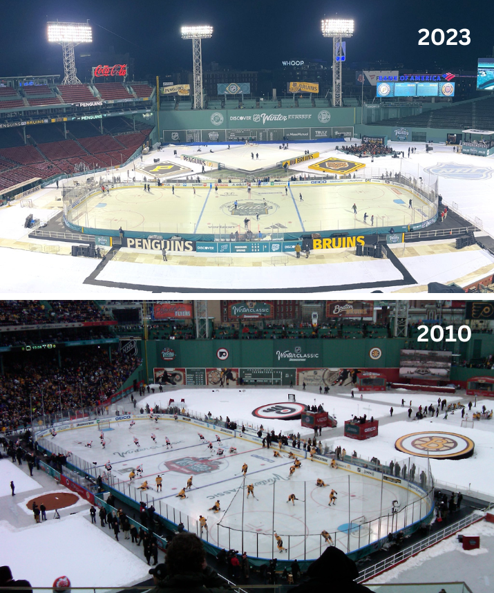 Boston Bruins 2023 Winter Classic Center Ice Puck