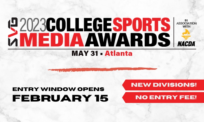 SVG College Sports Media Awards 2023: New Divisional Splits Offer More Opportunities to Win!