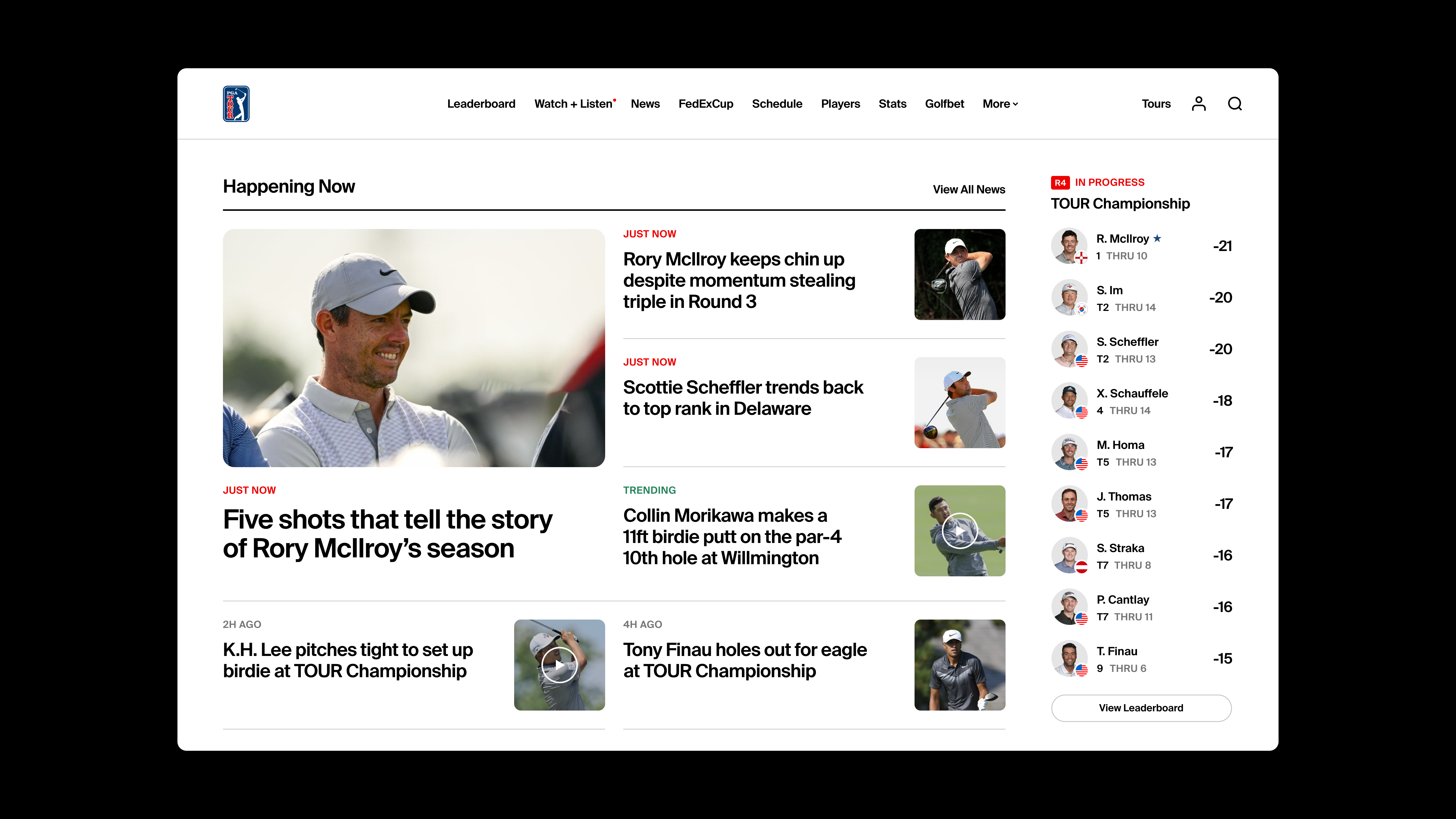 PGA TOUR Set to Launch New Website to Accompany Recently Relaunched Mobile App