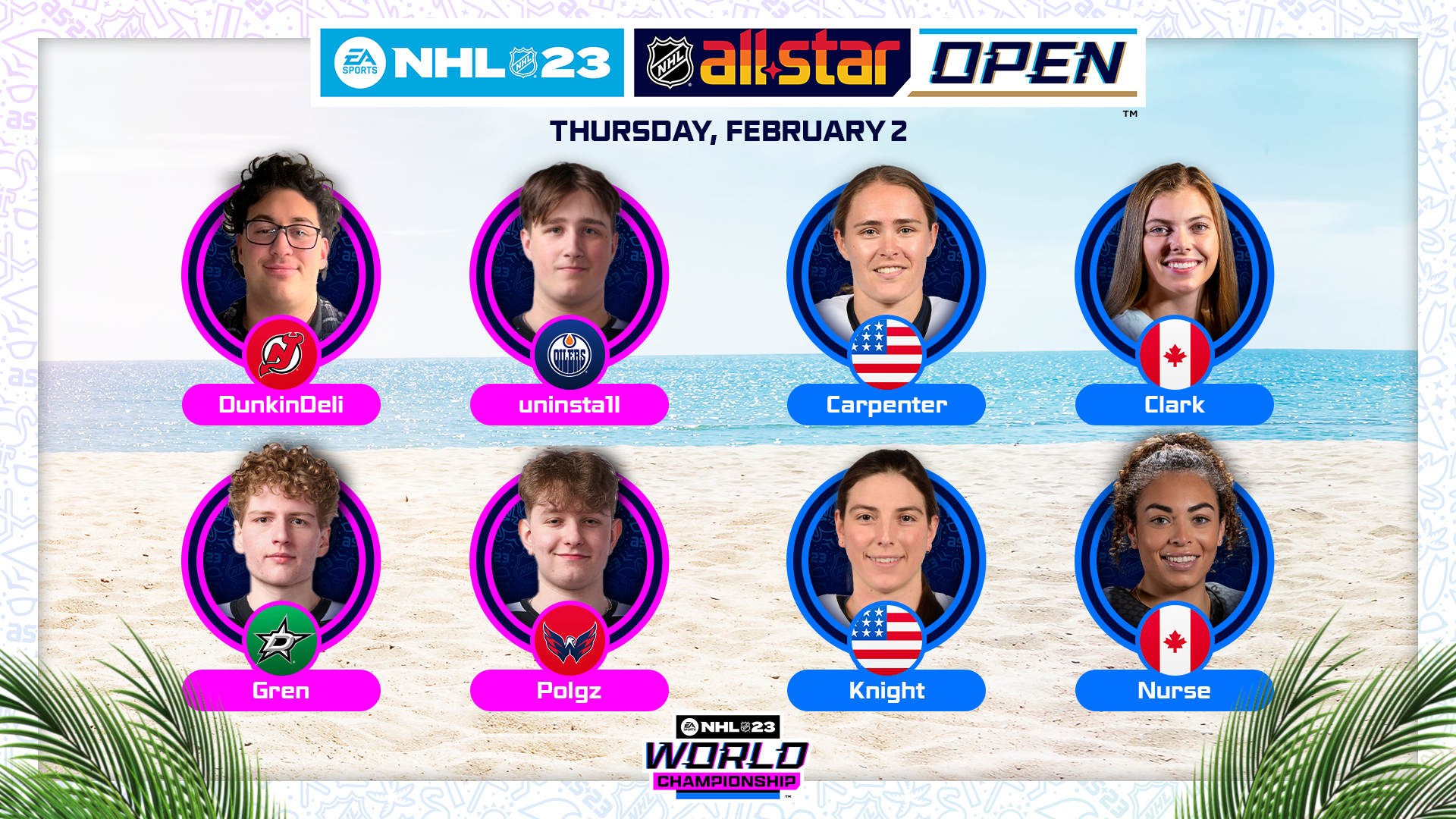 Inaugural EA SPORTS NHL 23 All-Star Final to Take Place at Fort Lauderdale Beach, Thursday, Feb