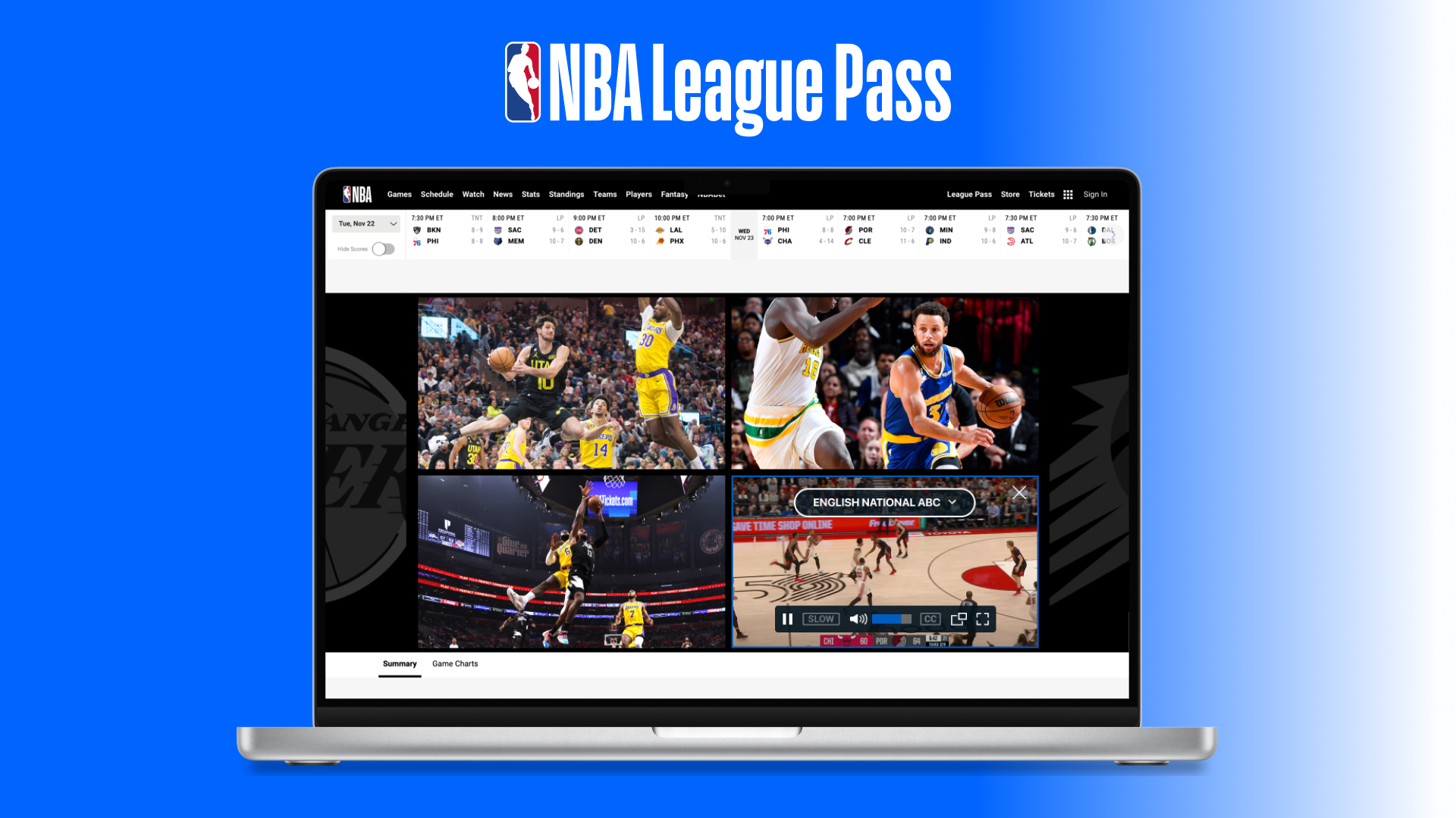 watch nba league pass on computer