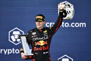 Red Bull's Max Verstappen was the first-ever winner of the Miami Grand Prix in 2022.