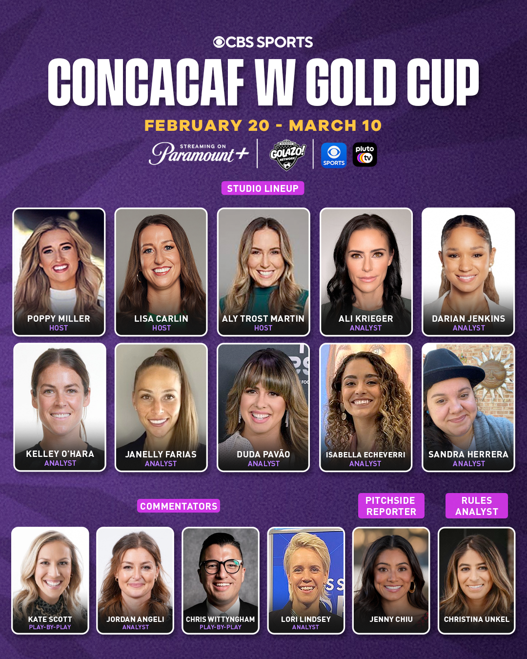 CBS Sports to Present Exclusive Coverage of CONCACAF W Gold Cup Across  Paramount+ and CBS Sports Golazo Network