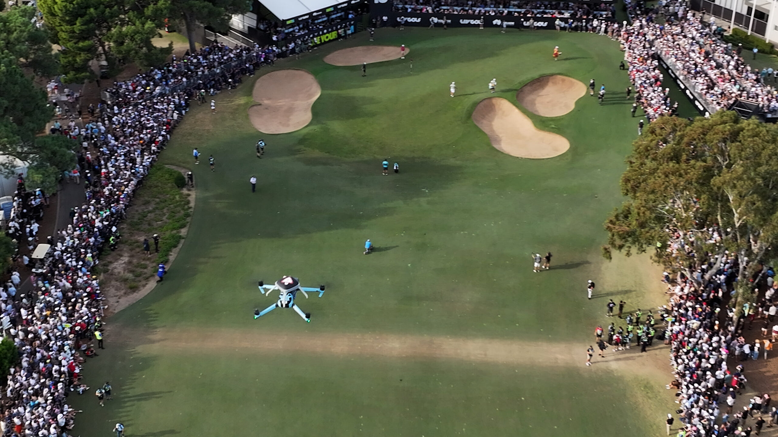 Beverly Hills Aerials, LIV Golf Make Australian-Broadcast History by Flying Live Drones Over People in Adelaide